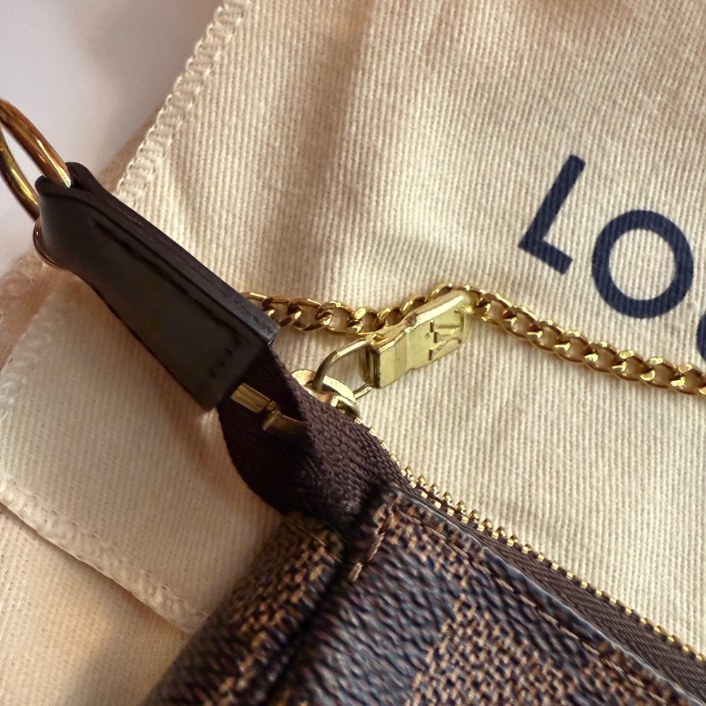 ✨ Authentic Louis Vuitton Damier Ebene Mini Pochette ✨ - Picture 5 of 11
